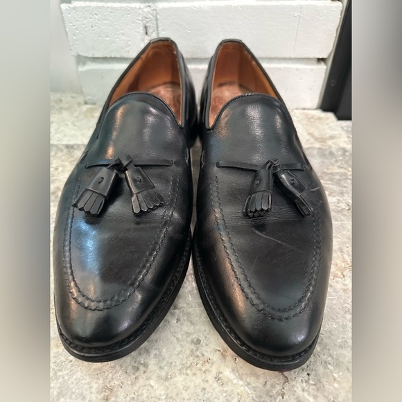 Allen Edmonds Grayson Tassel Loafers Mens 11D Black Leather USA 8217 Bench Welt main image 6